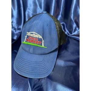 Detwiler's Farm Market Snapback Mesh Hat Adjustable Casual Men's Cap Black Blue